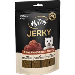 My Dog Jerky Real Kangaroo Strips Dog Treats 100g