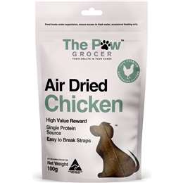 The Paw Grocer Air Dried Chicken Straps 100g