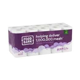 Foodbank 3 Ply Toilet Paper 20 pack