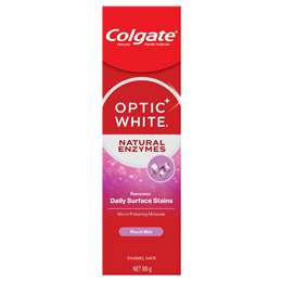 Colgate Optic White Toothpaste Natural Enzymes Peach Mint 100g