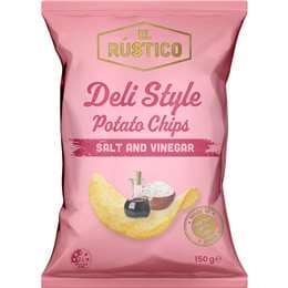 EL RUSTICO Deli Style Potato Chips Salt & Vinegar 150g