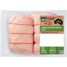 Woolworths Lamb Leg Mini Roast 2 Pack