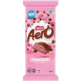 Aero Strawberry Chocolate Block 118g