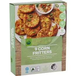 Woolworths Corn Fritters 9 pack