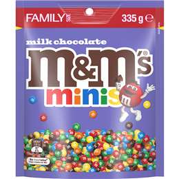M&M's Minis Milk Chocolate Snack & Share Bag 335g