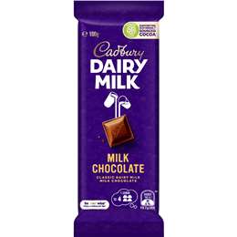 Cadbury Dairy Milk Chocolate Block 100g