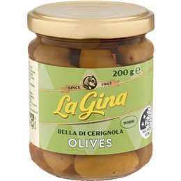 La Gina Bella Di Cerignola Olives 200g