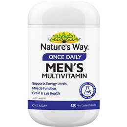 Nature's Way Once Daily Men's Multivitamins 120 Tablets each