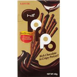 Lotte Toppo Double Chocolate In Crispy Pretzel 40g