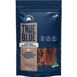 True Blue Aussie Kangaroo Fillets Dog Treats 5 pack