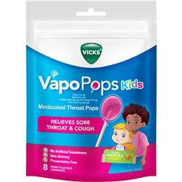 Vicks Kids VapoPops Sore Throat Berry