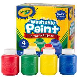 Crayola Washable Kids Paint Classic Colors 4 pack