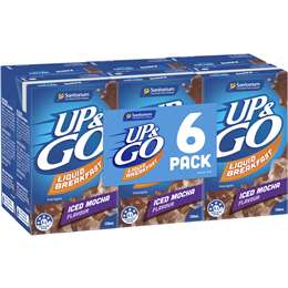 Up&Go Liquid Breakfast Iced Mocha 250mL x 6 pack