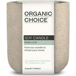 Organic Choice Soy Candle Neroli Leaf 240g