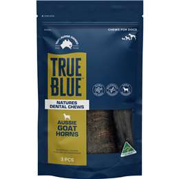 True Blue Aussie Goat Horns Dog Treats 3 pack