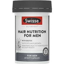 Swisse Ultiboost Hair Nutrition For Men Soft Capsules 60 pack