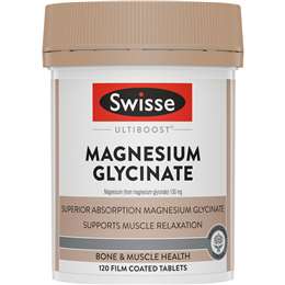 Swisse Ultiboost Magnesium Glycinate Tablets 120 pack