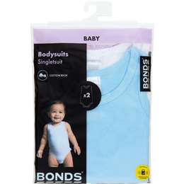 Bonds Baby Singletsuit Assorted 2 pack