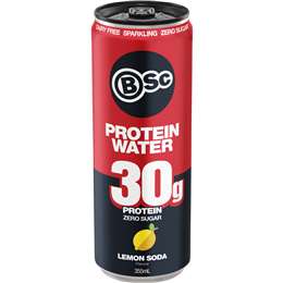 BSC Zero Sugar Protein Water Lemon Soda 355mL