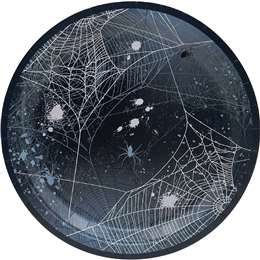 Halloween Disposable Paper Plates Spider 8 pack