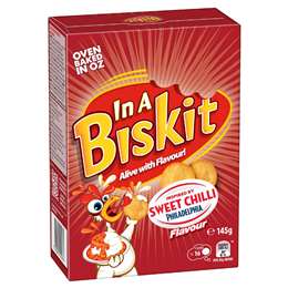 In A Biskit Sweet Chilly Philadelpia Flavour Crackers 145g