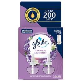 Glade Tranquil Lavender Scented Oil Refill 2 pack