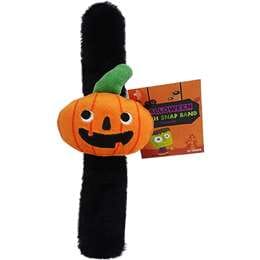 Halloween Plush Snapband Pumpkin each