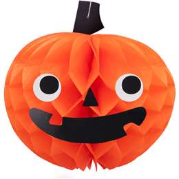 Halloween Pumpkin Honeycomb Decoration 2 pack