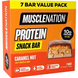 Muscle Nation Protein Snack Bar Caramel Nut 7 pack