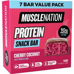 Muscle Nation Protein Snack Bar Cherry Coconut 7 pack