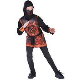 Halloween Dark Ninja Kids Costume Size 8 To 10 Years each