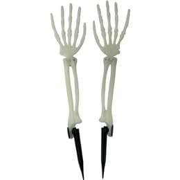 Halloween Garden Stakes Arms Glow In The Dark 2 pack