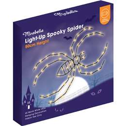 Mirabella Halloween Light Up Spooky Spider Decoration each