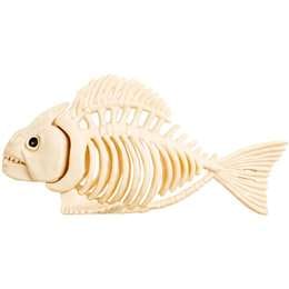 Halloween Fish Small Skeleton Decoration each