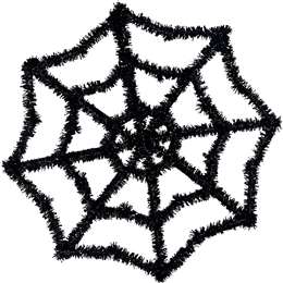 Halloween Spiderweb Tinsel Hanging Decoration each