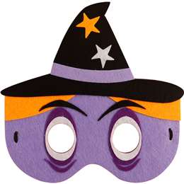 Halloween Kids Felt Witch Costume Mask each
