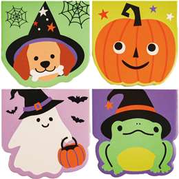 Halloween Trick Or Treat Mini Notepads 4 pack