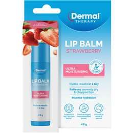 Dermal Therapy Ultra Moisturising Lip Balm Strawberry