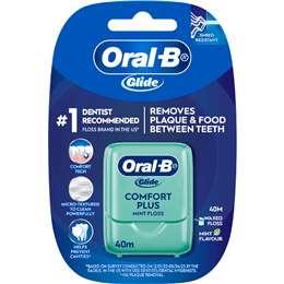 Oral-B Glide Comfort Plus Floss Mint 40m each