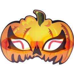 Halloween Glow Pumpkin Costume Mask each