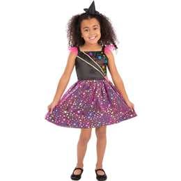 Halloween Star Witch Kids Costume Size 3 To 5 Years each