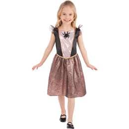 Halloween Rose Gold Witch Kids Costume Size 6 To 8 Years each