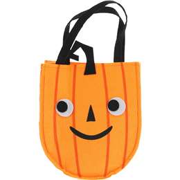Halloween Felt Tote Bag Pumpkin each