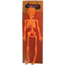 Halloween Orange Skeleton Small Hanging Decoration each