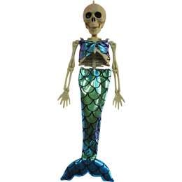Halloween Mermaid Skeleton Hanging Decoration each