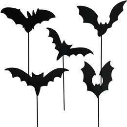 Halloween Bat Garden Stake 5 pack