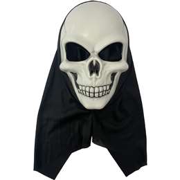 Halloween Adult Skull Costume Mask With Hood each
