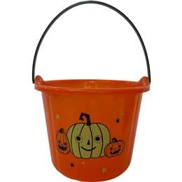 Halloween Pail Bucket Orange Pumpkin each