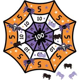 Halloween Spider Target Game each