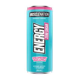 Muscle Nation Zero Sugar Energy Drink Strawberry Pineapple 250mL